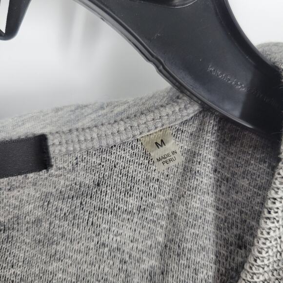 ATM Anthony Thomas Melillo Grey Short Sleeve Hooded Sweater Mini Dress M - Picture 5 of 6